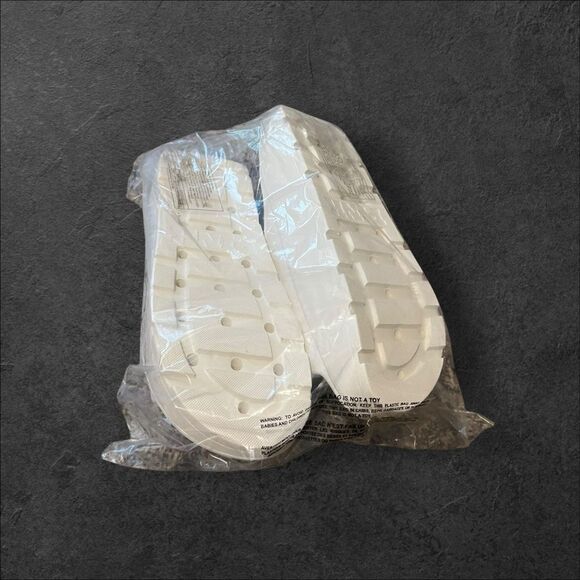 New PINK by Victoria’s Secret Platform Slide Sandals – White Shell (Size M) - Picture 4 of 4